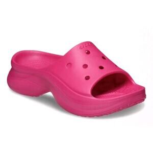 New With Tags Crocs Bae Slide Dragon Fruit Pink Women Size 8